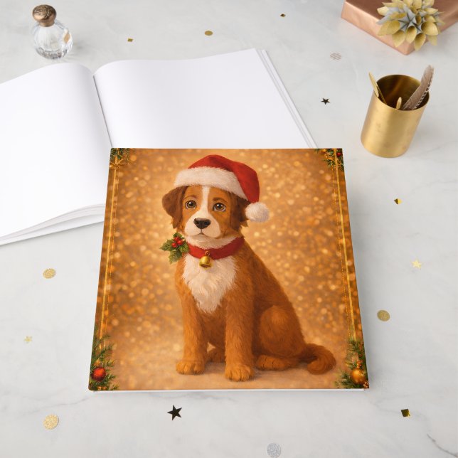 Livre D'or Cute dog (Recto ouvert)