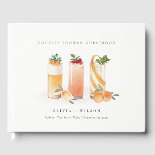 Livre D'or Cute Fruit Cocktail Orange Couples Douche