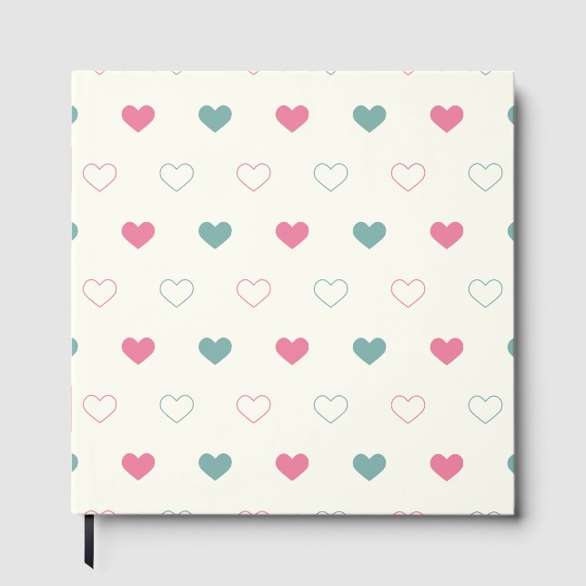 Livre D'or Cute Simple Heart Pattern (Recto)