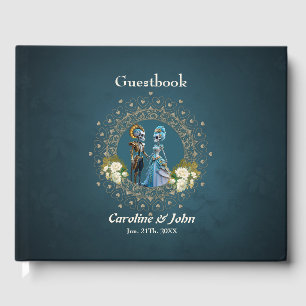 Livre D'or Cute Skeleton Mariage Couple style gothique