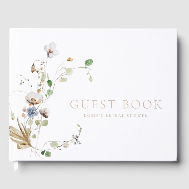 Livre D'or Dainty Fleur sauvage Soft Tan (Recto)