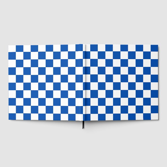 Livre D'or Damier bleu cobalt classique (Complet)