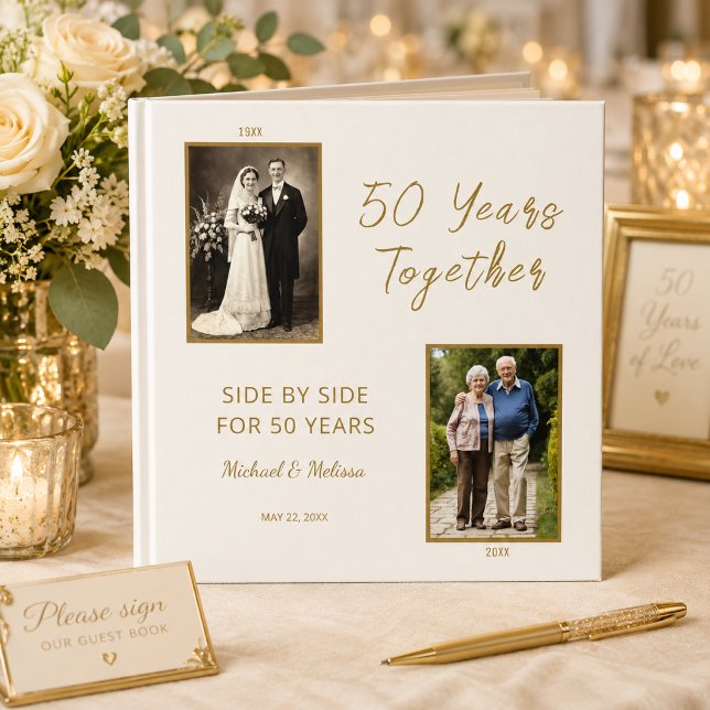 Livre d'or d'anniversaire 50 Ans Ensemble (A beautiful keepsake celebrating 50 years side by side.)