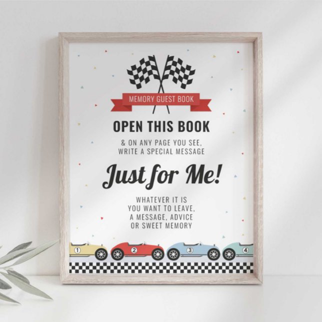Livre d'or d'anniversaire pour voiture de course (Créateur téléchargé)