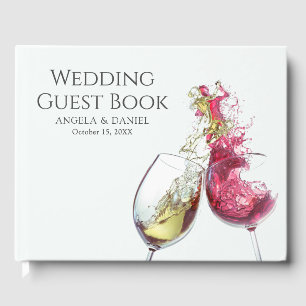 Livre D'or Danse élégante du vin rouge et blanc