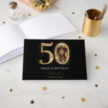 Livre d'or de 50e anniversaire Foil Guestbook