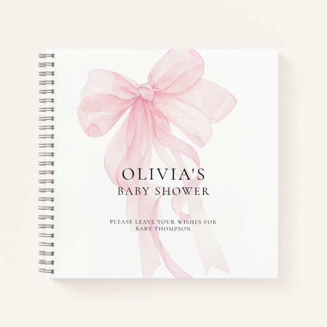 Livre d'or de baby shower avec superposition de te (Devant)