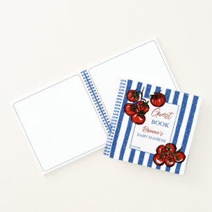 Livre d'or de baby shower italien Ciao baby tomate