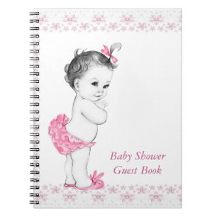 Livre d'or de bébé pour Baby Shower Rose