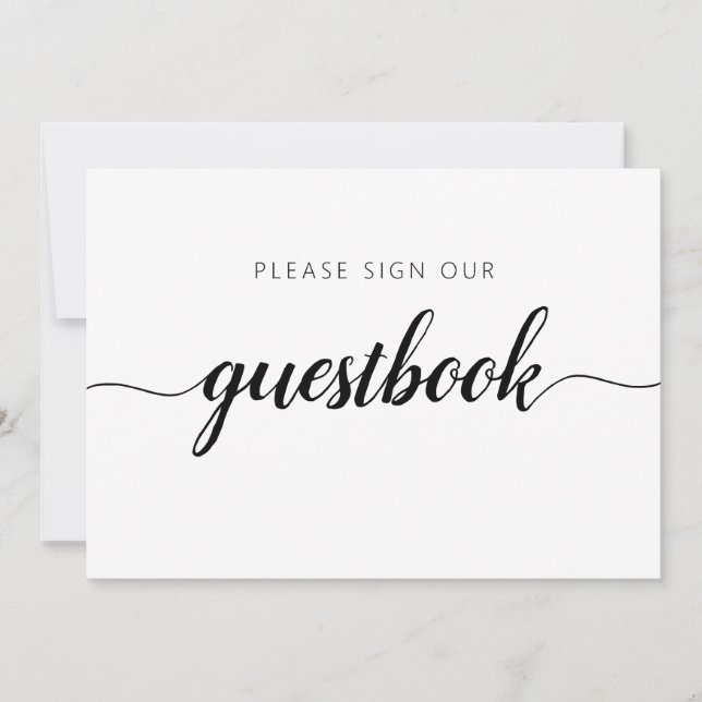 Livre d'or de calligraphie moderne Sign (Devant)