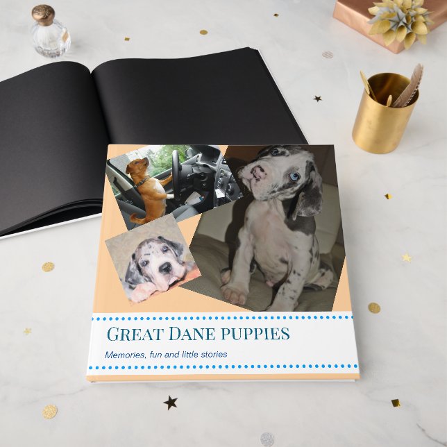 Livre d'or de chiot Dogue Allemand  (Recto ouvert)