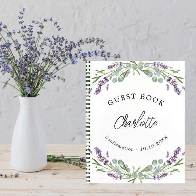 Livre d'or de confirmation lavande violette eucaly (Créateur téléchargé)
