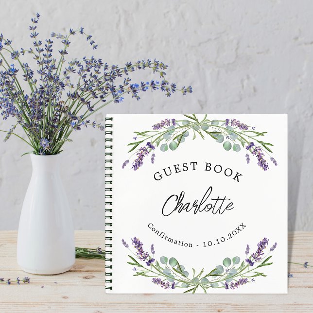Livre d'or de confirmation lavande violette eucaly (Créateur téléchargé)