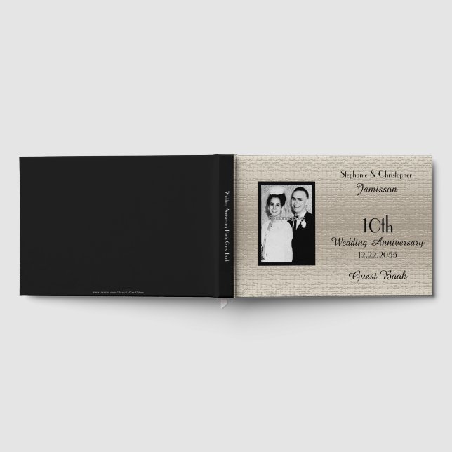 Livre d'or de fête d'anniversaire élégant de luxe  (Complet)