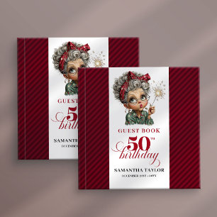 Livre d'or de fête pour une femme fantaisiste de 5