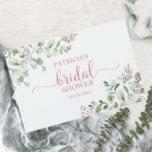 Livre d'or de la fête prénuptiale Eucalyptus Verdu