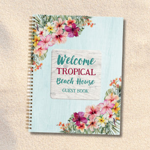 Livre d'or de la maison de plage botanique florale