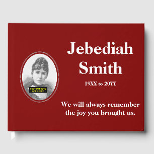 Livre d'or de la sympathie élégante et minimaliste