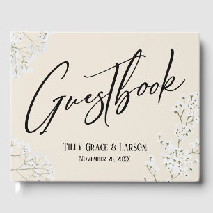 Livre d'or de l'écriture de la crème pour bébé