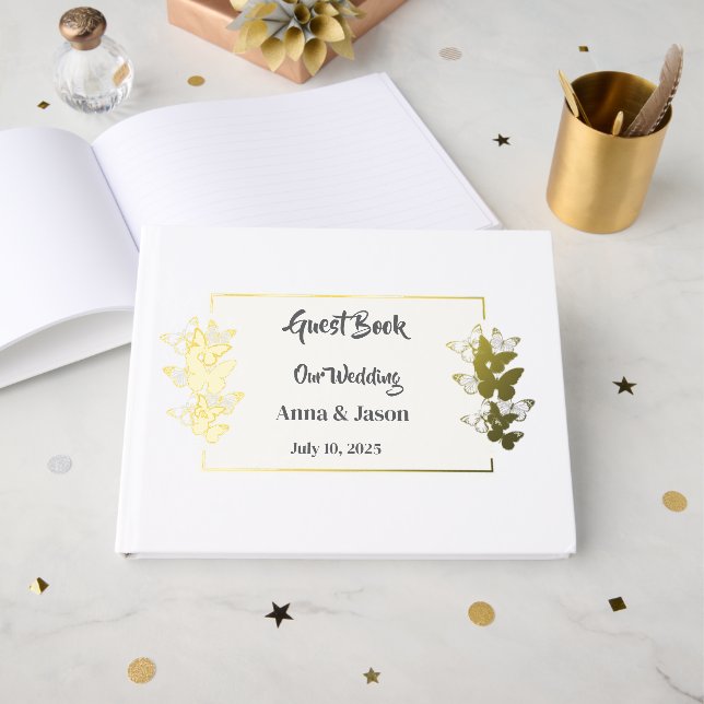 Livre d'or de mariage (Recto ouvert)