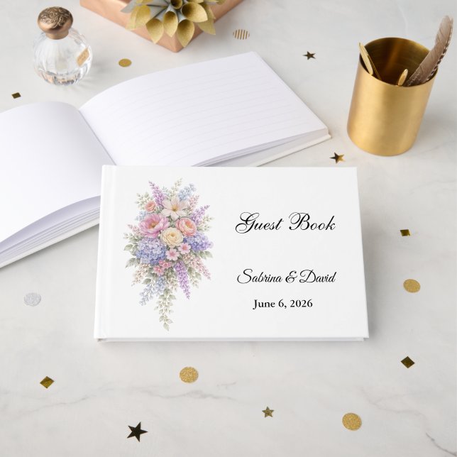Livre d'or de mariage (Recto ouvert)