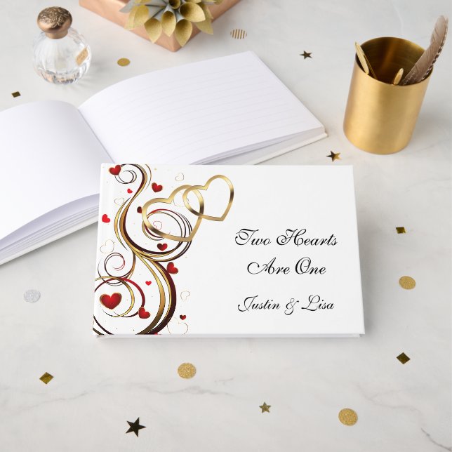 Livre d'or de mariage (Recto ouvert)