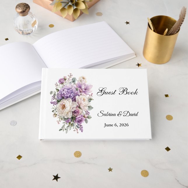 Livre d'or de mariage (Recto ouvert)