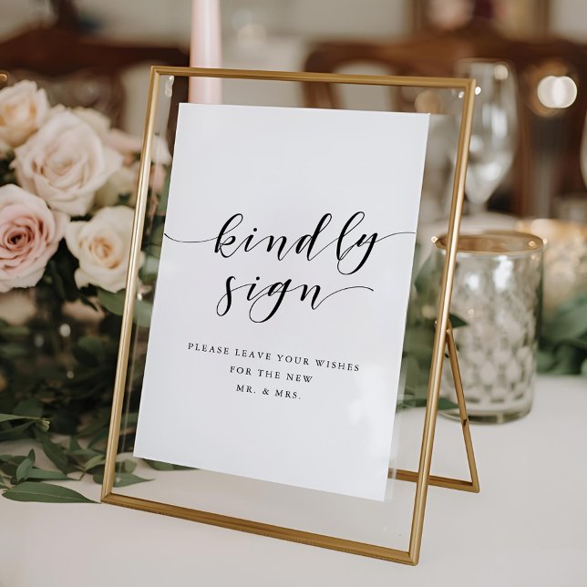 Livre d'or de mariage à la calligraphie moderne Ve (Créateur téléchargé)