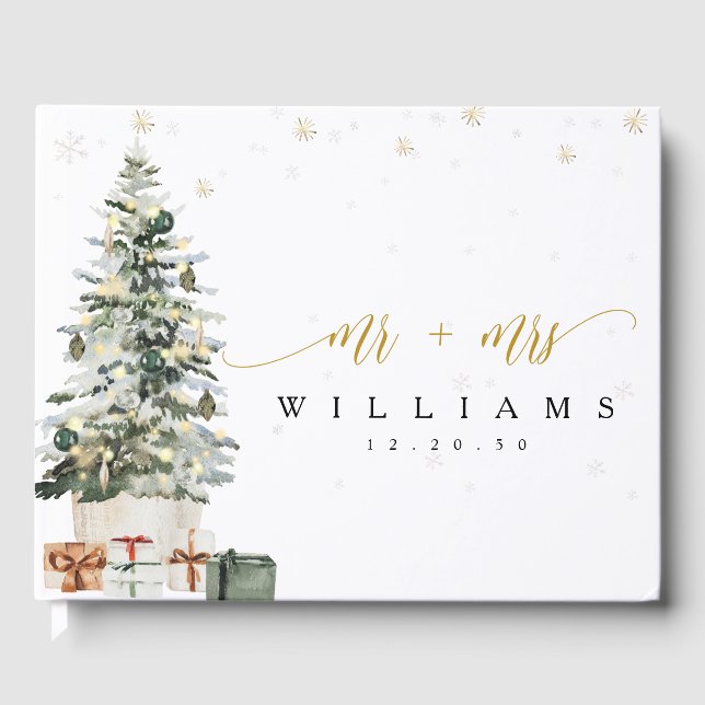 Livre d'or de mariage Arbre de Noël (Recto)