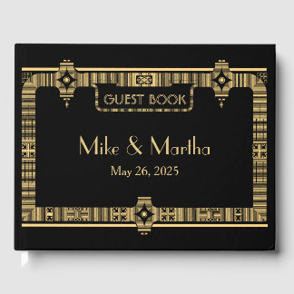 Livre d'or de mariage Art Déco Vintage Great Gatsb