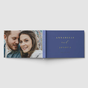 Livre d'or de mariage avec photo et citation en fe