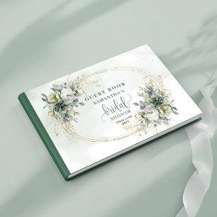 Livre d'or de mariage Bohème Botanique Or