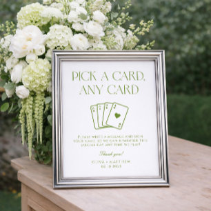 Livre d'or de mariage cartes à jouer blanches et v
