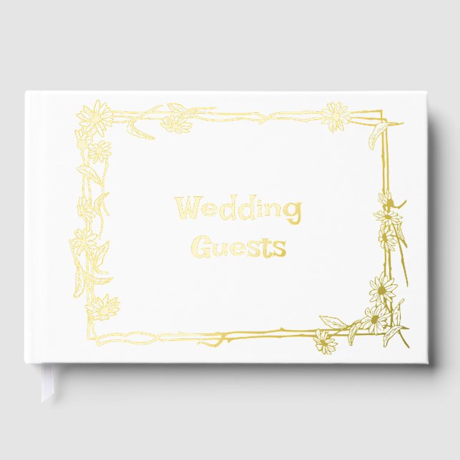 Livre d'or de mariage chrétien personnalisable  (Recto)