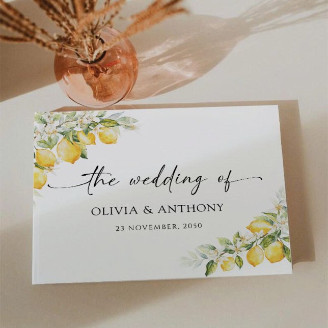 Livre d'or de mariage Citron Vert Citrus (Créateur téléchargé)