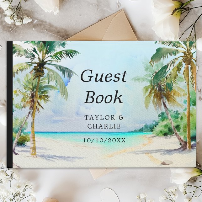 Livre d'or de mariage de destination de plage trop (Créateur téléchargé)