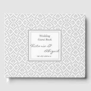 Livre d'or de mariage - Design Blanc & Gris 3