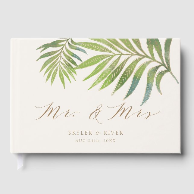 Livre d'or de mariage d'été splendide (Recto)