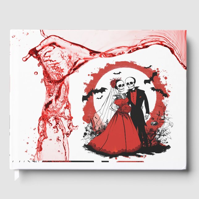 Livre d'or de mariage d'Halloween (Recto)