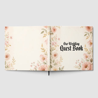 Livre d'or de mariage élégant et minimaliste moder
