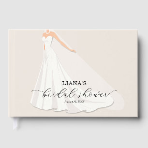Livre d'or de mariage élégant pour la fête de mari