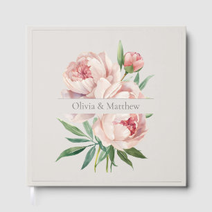 Livre d'or de mariage Élégante Pivoine – Design Be