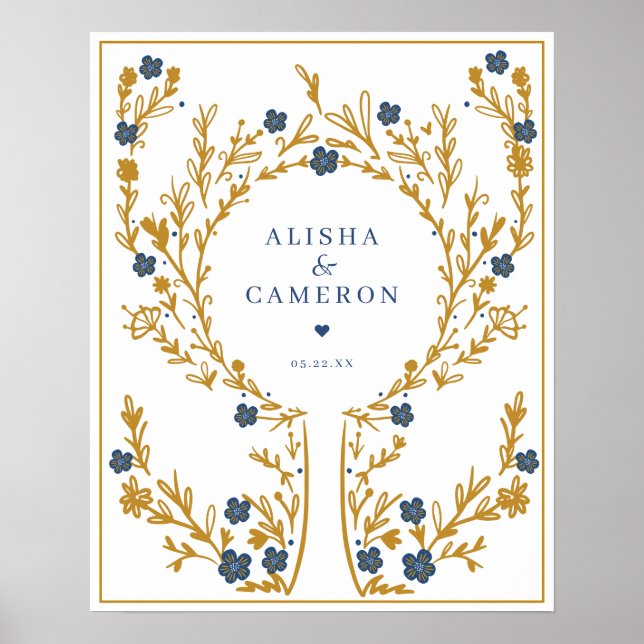 Livre d'or de mariage en forme d'arbre empreintes  (Devant)