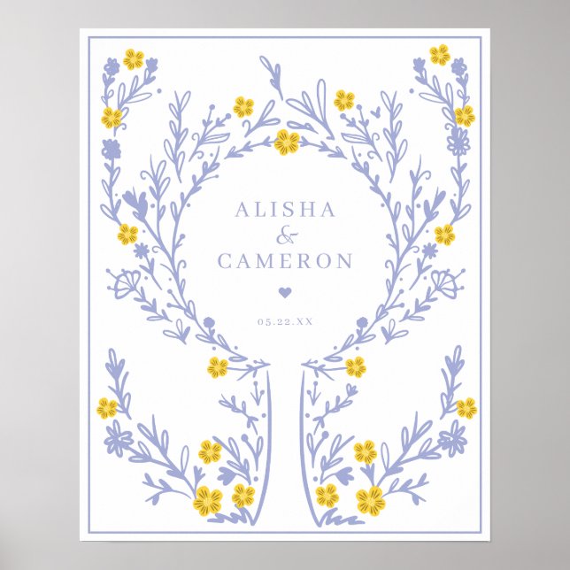 Livre d'or de mariage en forme d'arbre empreintes  (Devant)