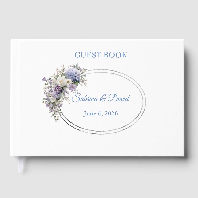 Livre d'or de mariage floral (Recto)