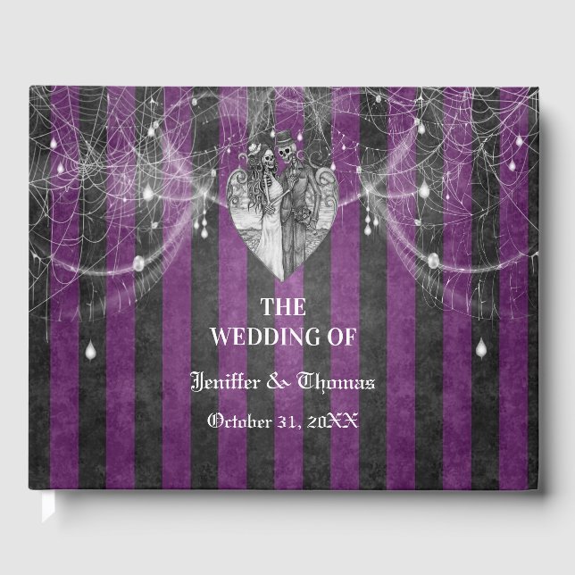 livre d'or de mariage gothique Halloween (Recto)