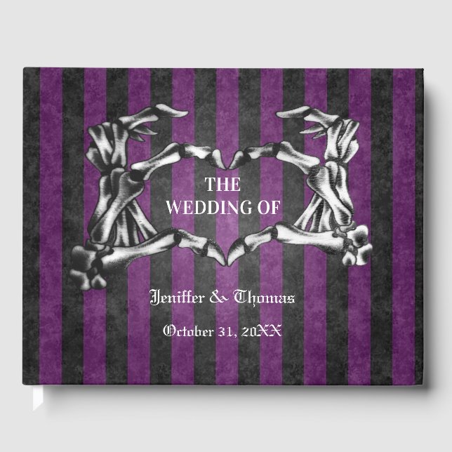 livre d'or de mariage gothique Halloween (Recto)