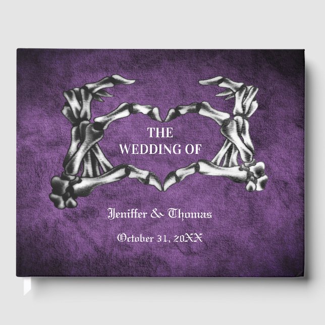 livre d'or de mariage gothique Halloween (Recto)
