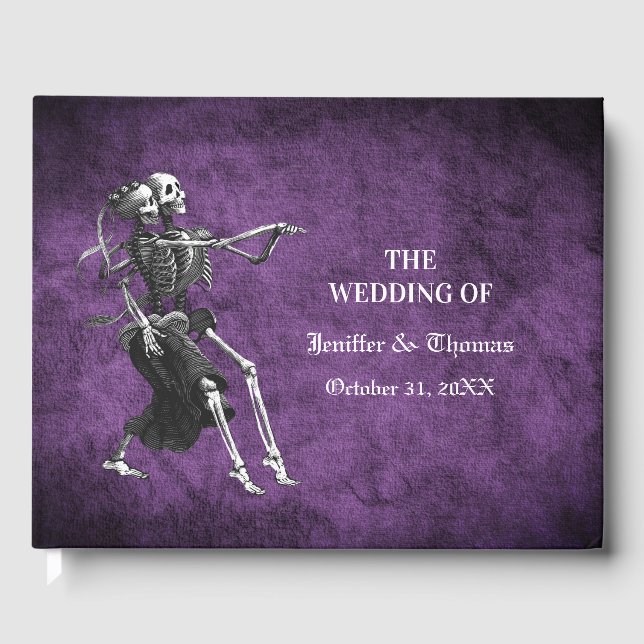 Livre d'or de mariage gothique Halloween (Recto)