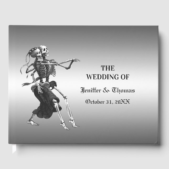 Livre d'or de mariage Halloween gothique (Recto)